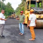 Kadis PUPR Kepsul Tinjau Pekerjaan Ruas Jalan Manaf-Wainib