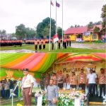 Peringati Hari Pramuka, Wakil Ketua Mabicab Kepsul Membacakan Sambutan Ketua Kwarnas RI